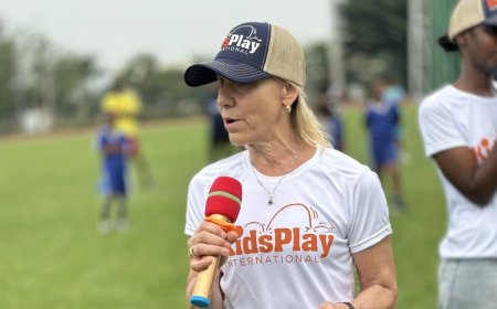 International Kids Play Day: Tracy Evans urges Rwandan Youth to tackle Mental Health through Sports