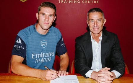Arsenal announce Viktor Gyokeres signing from Sporting CP