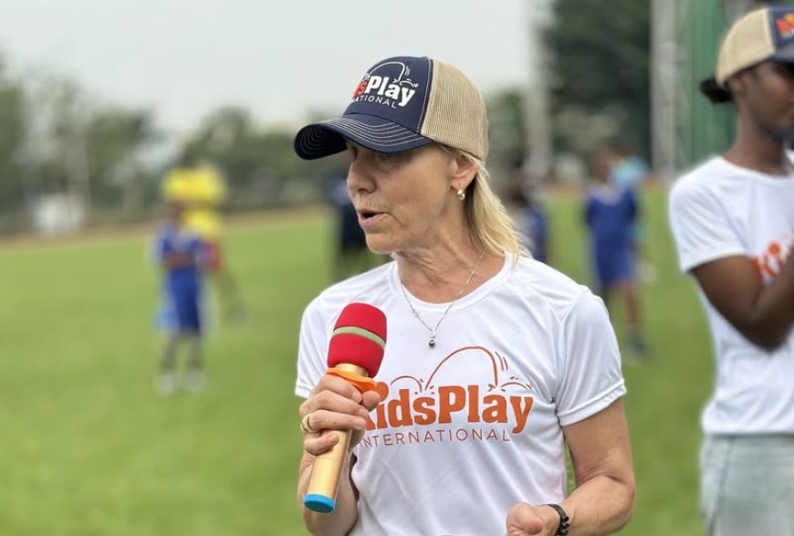 International Kids Play Day: Tracy Evans urges Rwandan Youth to tackle Mental Health through Sports
