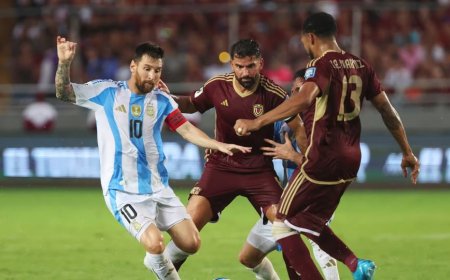 Messi nets brace in final competitive home game