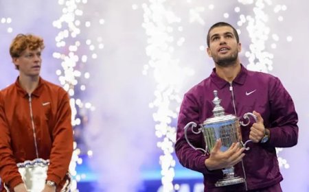 US Open: Alcaraz defeats Sinner in four sets to win 2nd title