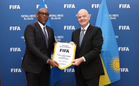 Shema Fabrice yagiranye ibiganiro na Gianni Infantino