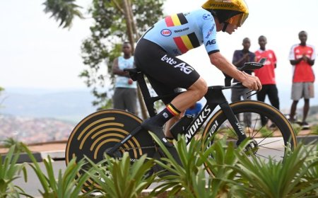 Abagabo: Remco Evenepoel yahize abandi mu gusiganwa n'igihe, Umunyarwanda aba uwa 25