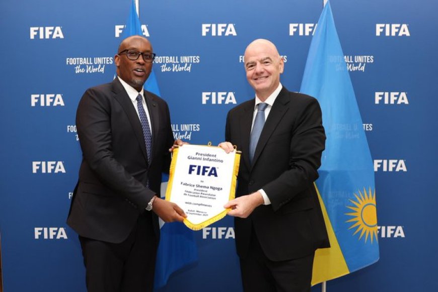 Shema Fabrice yagiranye ibiganiro na Gianni Infantino