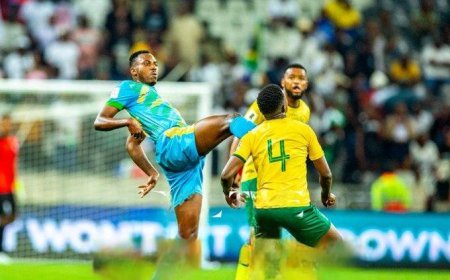 Amavubi yanyagiriwe muri Afurika y'Epfo, Bafana Bafana iyakatishirizaho itike y'Igikombe cy'Isi