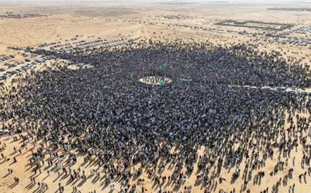 Gaddafi's Son laid to Rest amid massive crowds (Photos)