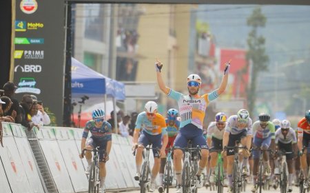 Tour du Rwanda 2026: Itamar Einhorn yegukanye Etape ya 6, Kretschy agumana Umwenda w’Umuhondo (Amafoto)