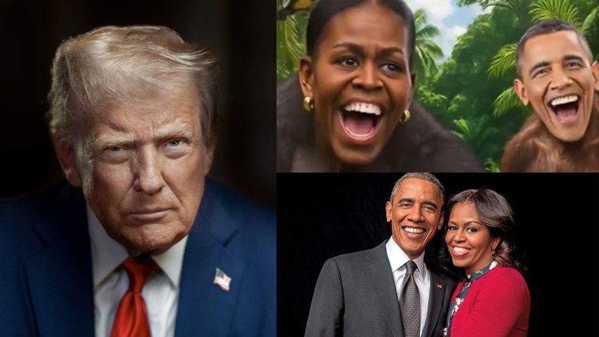 Trump Deletes Controversial Video Depicting Barack and Michelle Obama as Chimpanzees