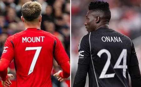 Man Utd open to selling Mount, Onana and three other players