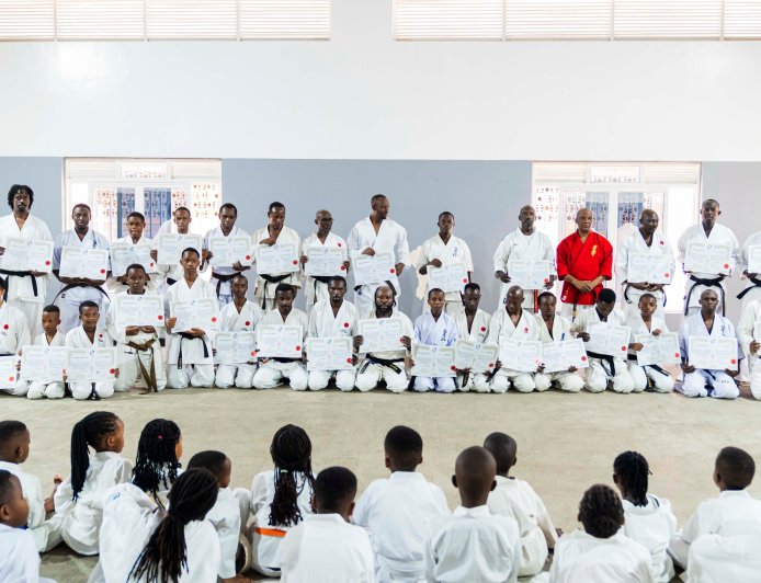 PHOTOS: Kyokushin Master Kizito Mangaba leads three-day Karate Seminar for over 200 Rwandan Karateka