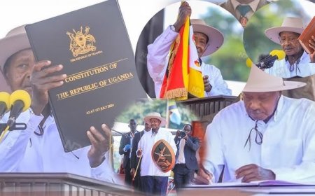 AMAFOTO: Museveni yarahiriye kuyobora Uganda muri manda ya karindwi