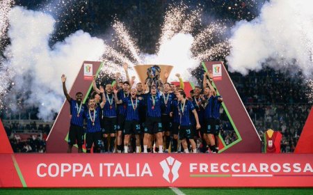PHOTOS: Inter seal domestic double with Coppa Italia triumph over Lazio