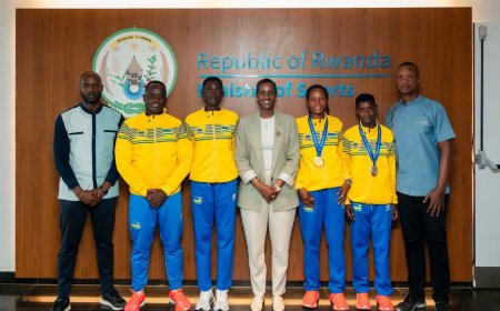 Min. Mukazayire honors Rwanda’s medal-winning after historic African Championships triumph