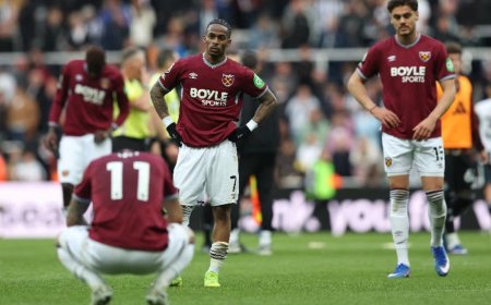 West Ham United relegated from Premier League after 14 seasons
