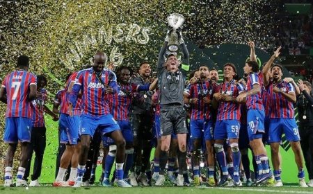 Crystal Palace beat Rayo Vallecano 1-0 to win Conference League title (Photos)