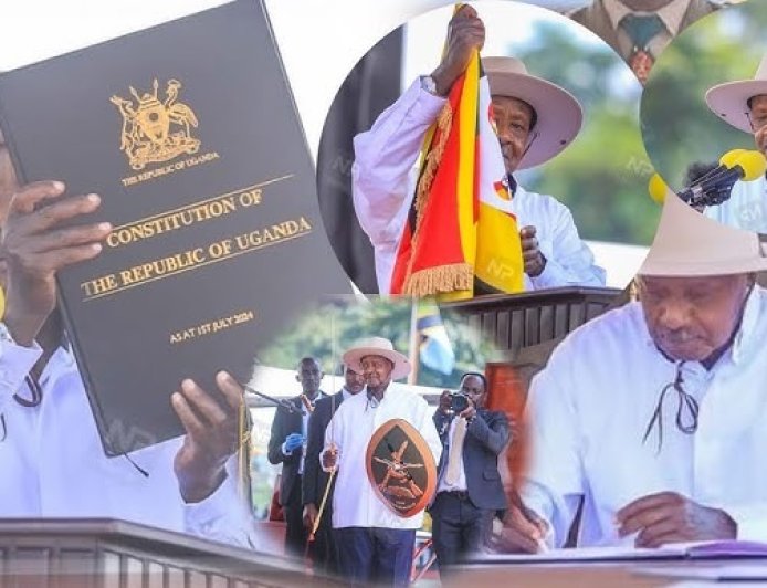 AMAFOTO: Museveni yarahiriye kuyobora Uganda muri manda ya karindwi