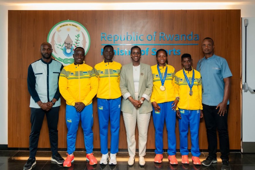 Min. Mukazayire honors Rwanda’s medal-winning after historic African Championships triumph