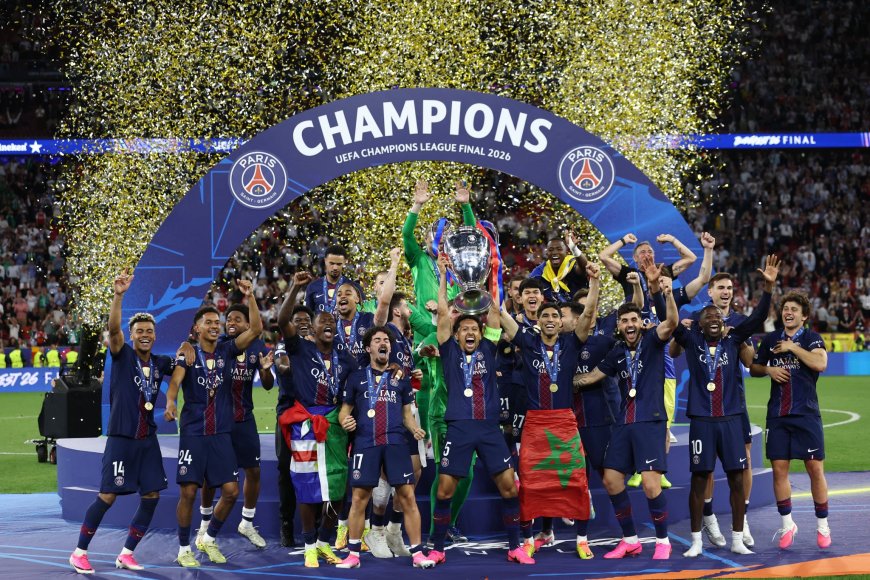 PSG beat Arsenal on penalties to win UEFA champions league title (Photos)