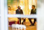 Macron yakiriye Perezida Kagame na Madamu Jeannette Kagame muri Champs-Élysées (Amafoto)