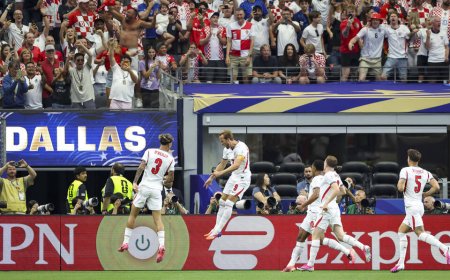 England defeat Croatia 4-2 in thrilling World Cup opener