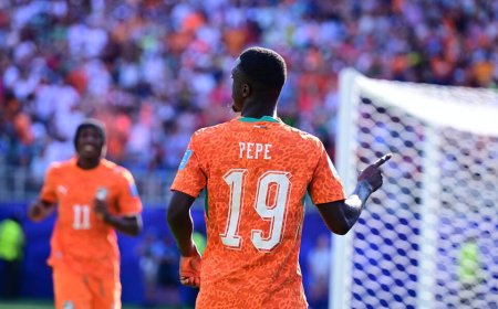 Pépé brace sends Ivory Coast into historic World Cup knockout stage