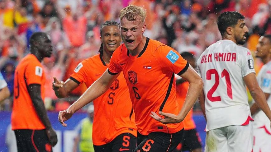 Netherlands outlast Tunisia, set up knockout clash against Morocco