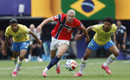 Haaland double sinks Brazil, Norway reach historic World Cup quarter-finals