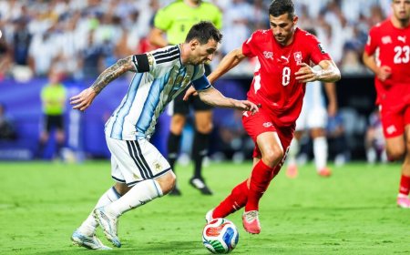Argentina overcome Switzerland in extra time to set Up England semi-final (Photos)