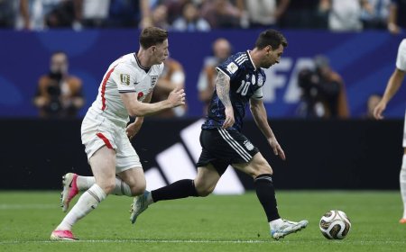 Messi inspires Argentina’s late comeback to stun England and reach World Cup final (Photos)