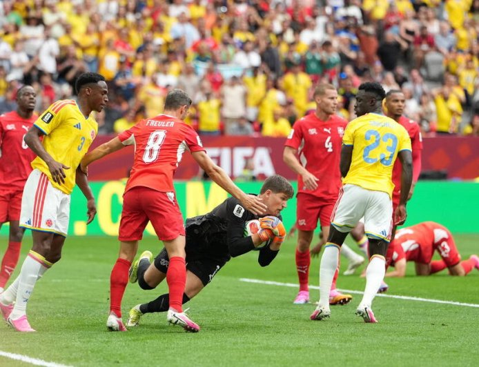 Switzerland edge Colombia on penalties to reach first World Cup quarter-final since 1954 (Photos)