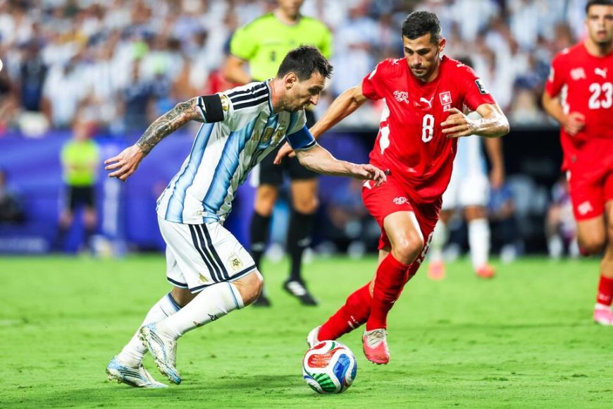 Argentina overcome Switzerland in extra time to set Up England semi-final (Photos)