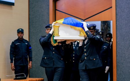 PHOTOS: Kagame pays tribute to Donatille Mukabalisa at State Funeral