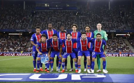 PHOTOS: PSG beat Aston Villa 2-1 to retain UEFA Super Cup in Salzburg