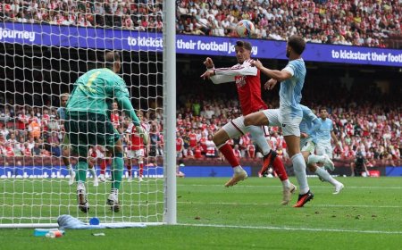 Arsenal thrash Man City 3-0 to claim Community Shield (Photos)