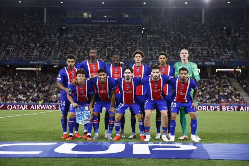 PHOTOS: PSG beat Aston Villa 2-1 to retain UEFA Super Cup in Salzburg