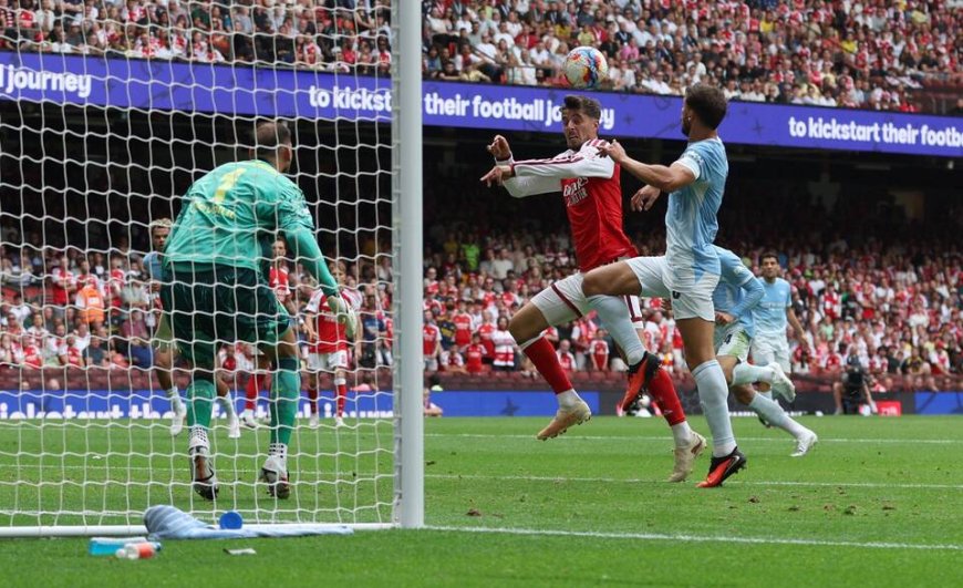 Arsenal thrash Man City 3-0 to claim Community Shield (Photos)