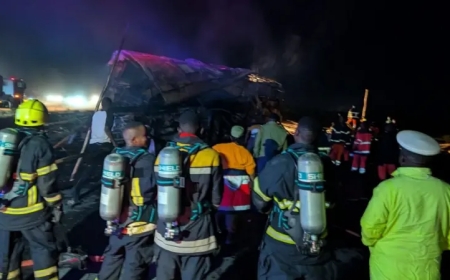 28 dead in Tanzania's fiery bus crash
