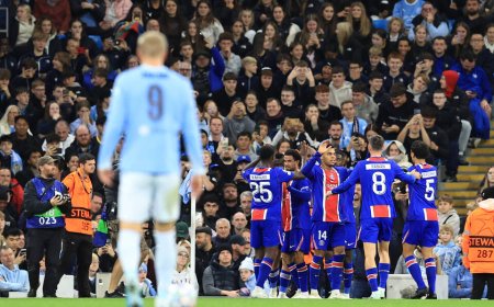 PHOTOS: PSG beat Manchester City 4-2 in Etihad Champions League thriller