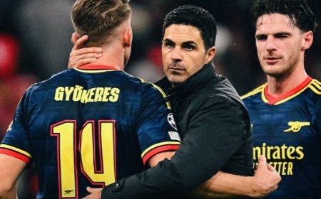 Champions League: Como thrash Man Utd, Arsenal hold Bayern to a draw