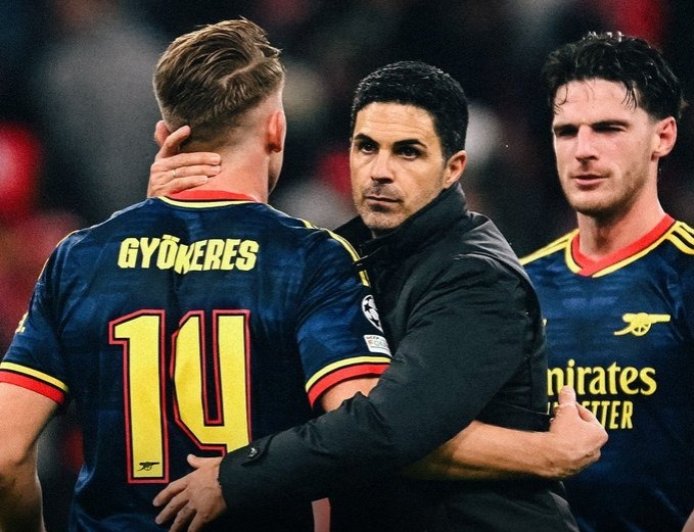 Champions League: Como thrash Man Utd, Arsenal hold Bayern to a draw