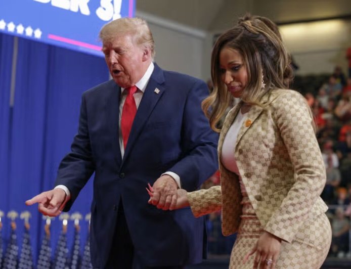 PHOTOS: Nicki Minaj’s appearance draws Trump’s attention at Michigan rally