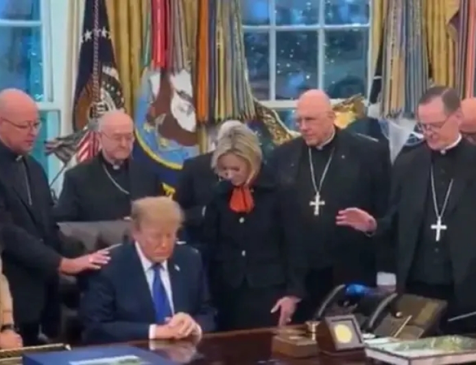 Trump prayer meeting sparks Catholic backlash