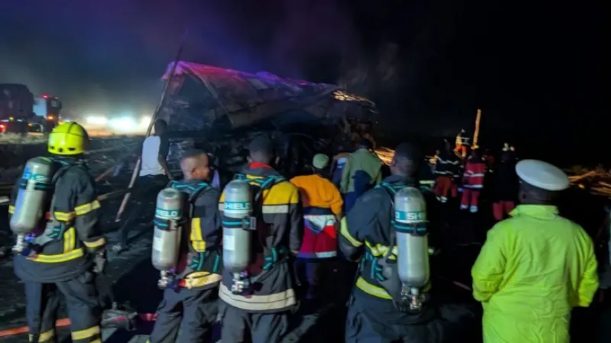 28 dead in Tanzania's fiery bus crash