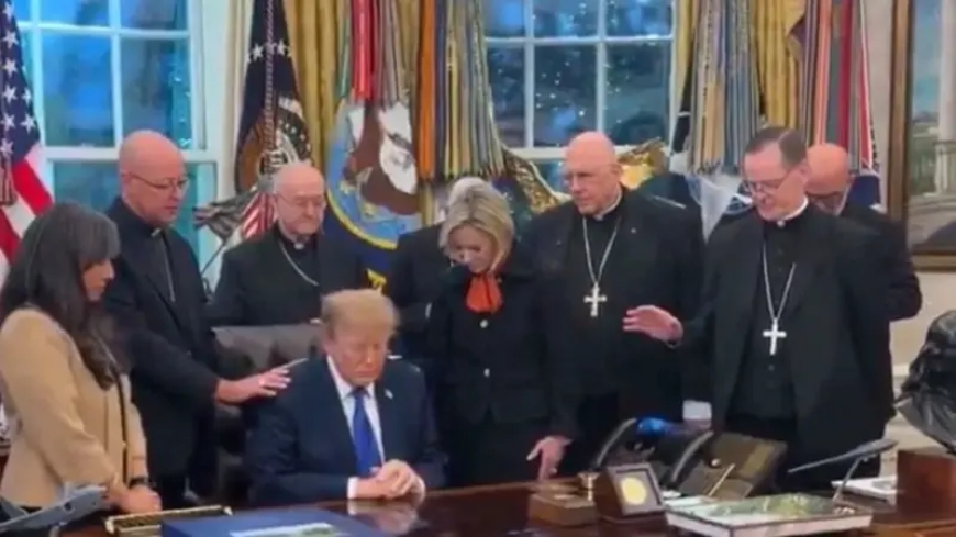 Trump prayer meeting sparks Catholic backlash